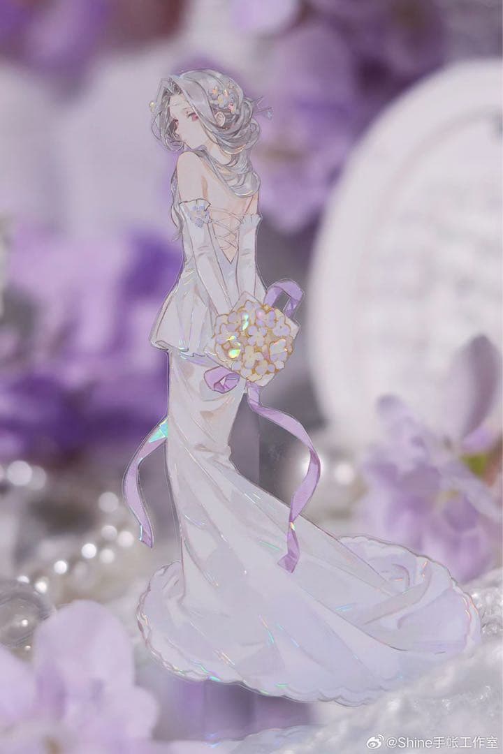 【8889】海外　マステ　3/5/巻　貝殻光マスキングテープ　花嫁　人物系