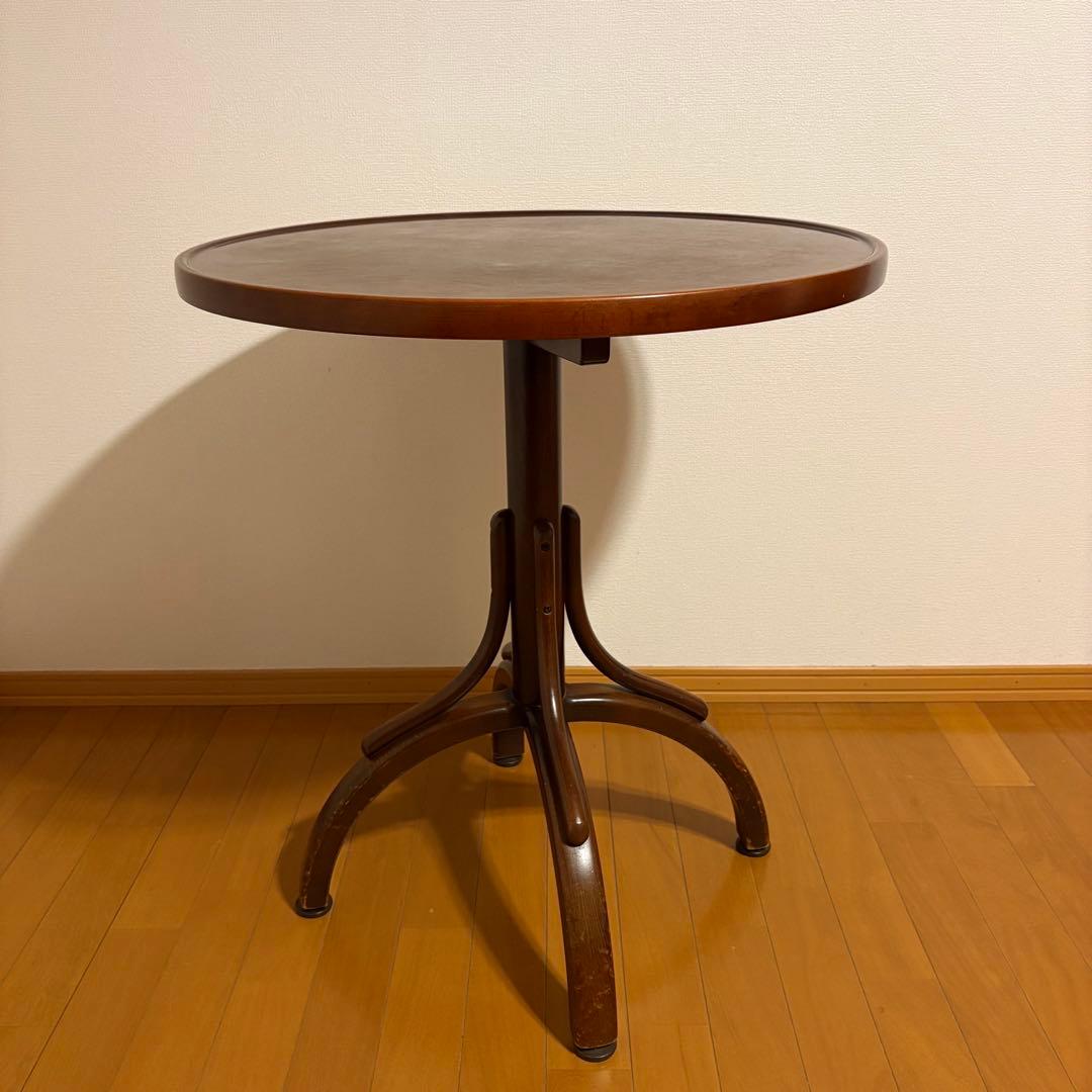 秋田木工 カフェテーブル ダイニングテーブル 丸テーブル アンティーク 北欧