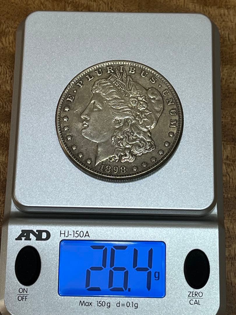 送料無料　モルガン銀貨 1886年 1898年 1899年 3枚セットマーク無し