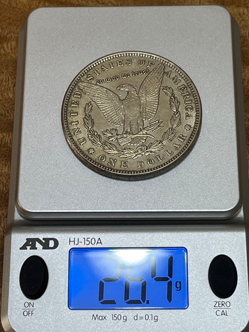 送料無料　モルガン銀貨 1886年 1898年 1899年 3枚セットマーク無し