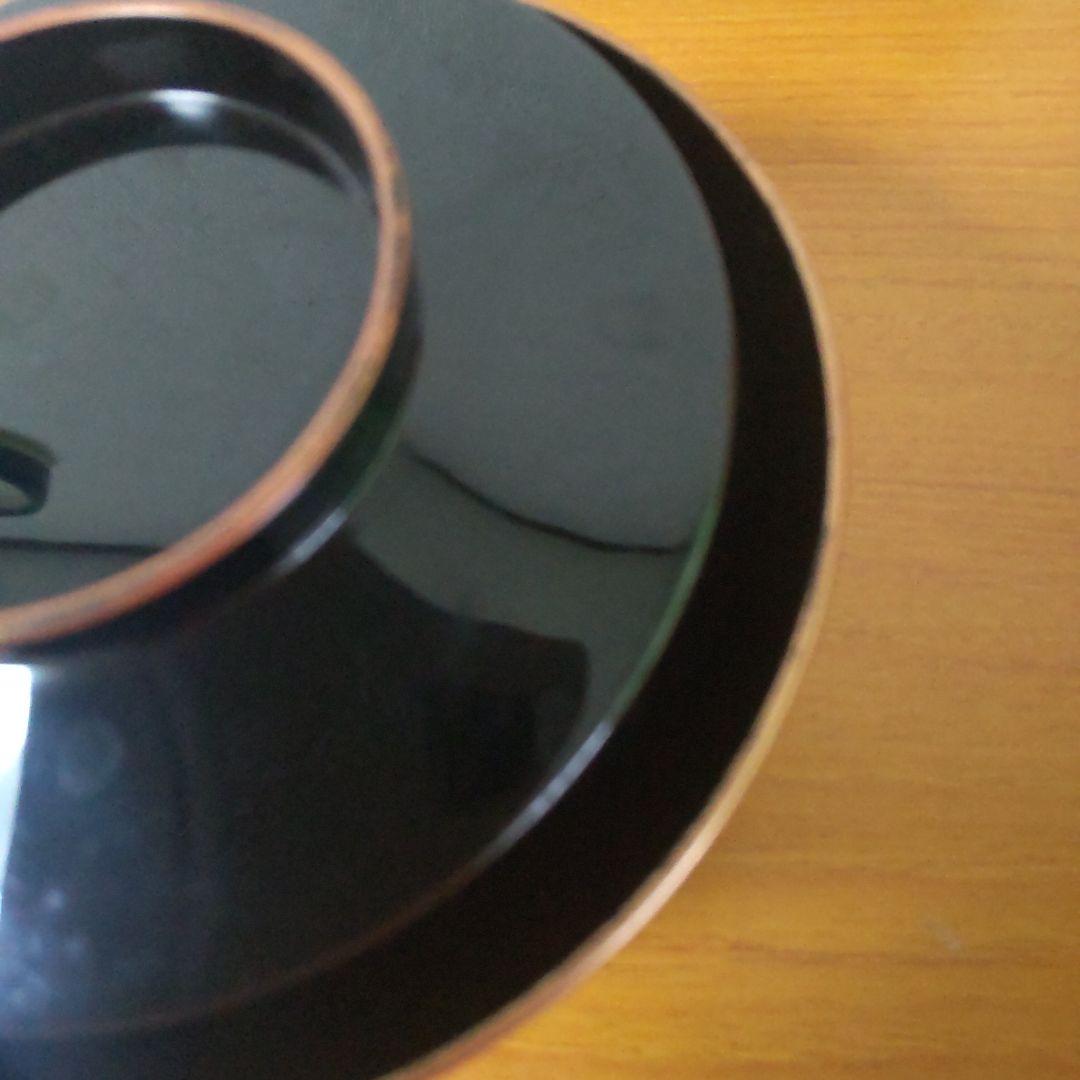 輪島屋善仁 輪島塗 煮物椀 5客 草花 一文字型