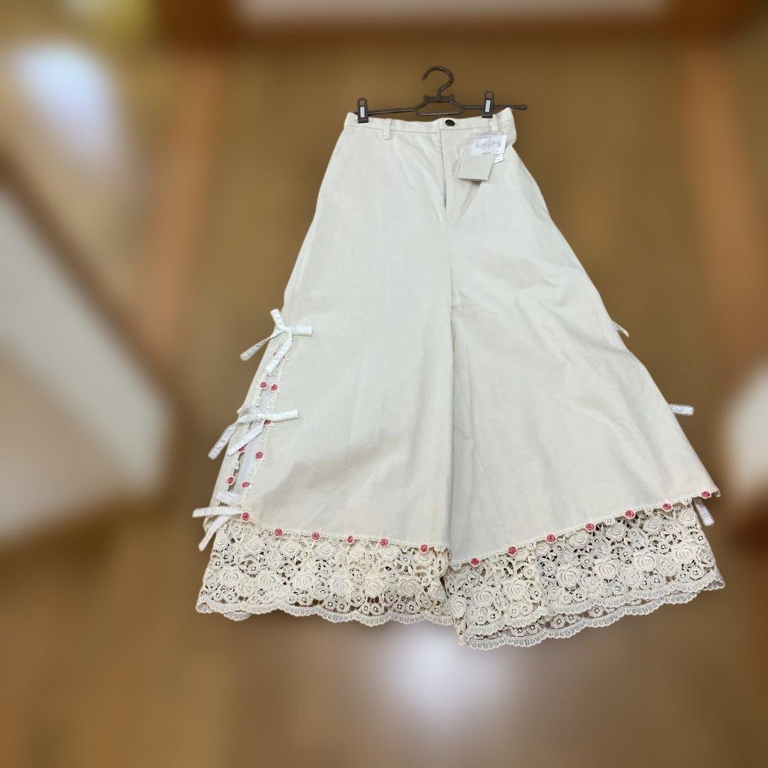 PINKHOUSEガウチョパンツ レース付き