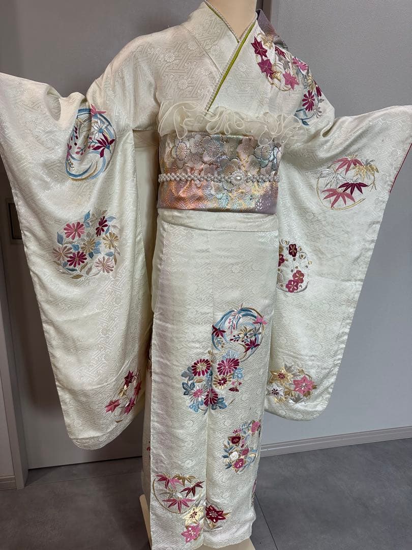 特別価格　早い者勝ち！！　正絹　振袖　セット　刺繍　西陣織