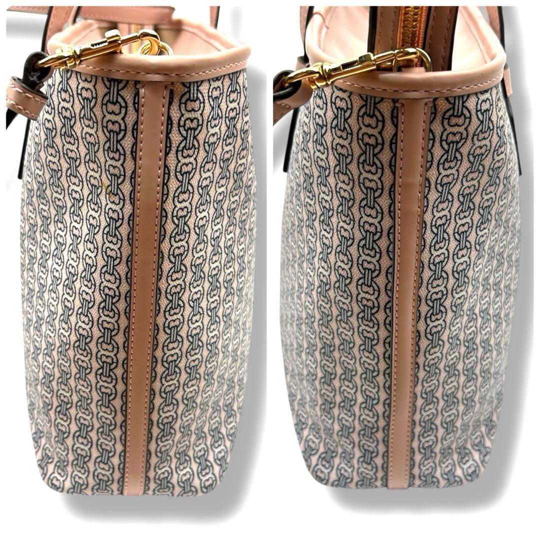 TORY BURCH ショルダーバッグ 2way A4 ハンドバッグ 総柄