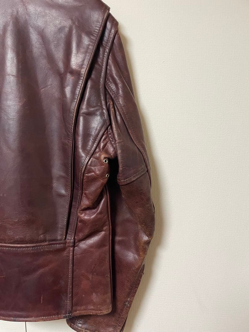 エアロレザー　ホースハイド　レザージャケット 38サイズ