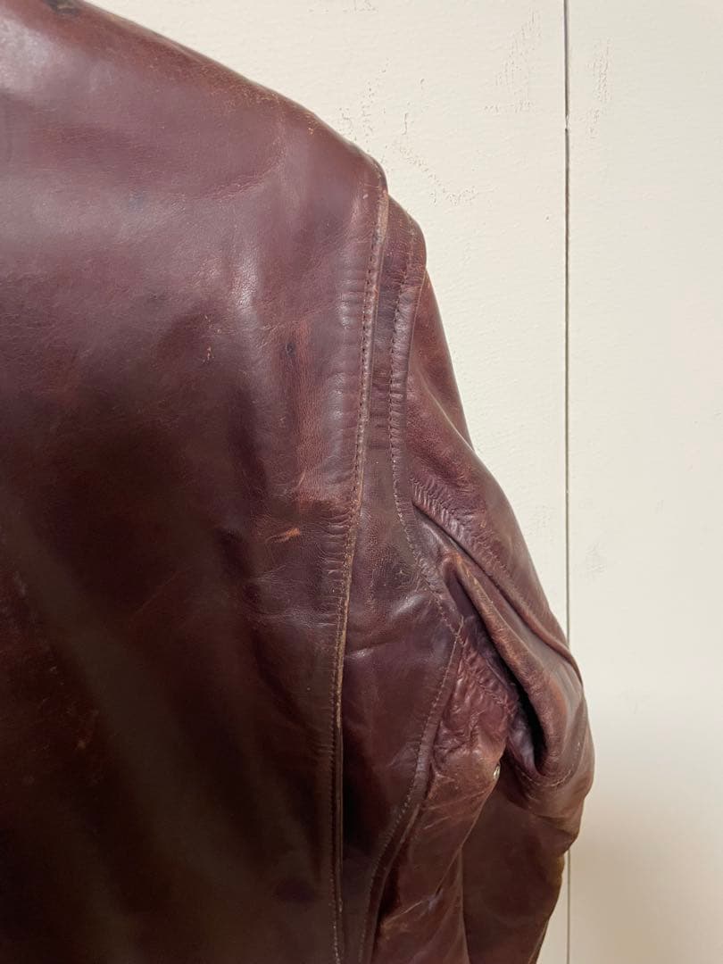 エアロレザー　ホースハイド　レザージャケット 38サイズ