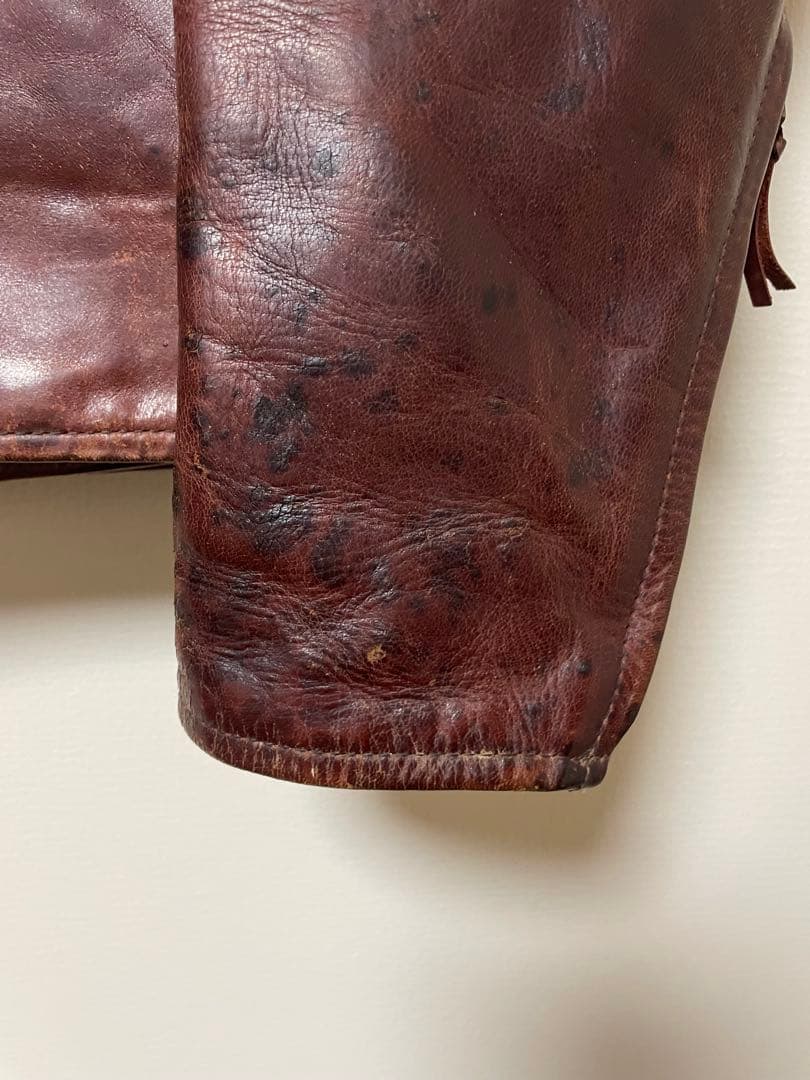 エアロレザー　ホースハイド　レザージャケット 38サイズ