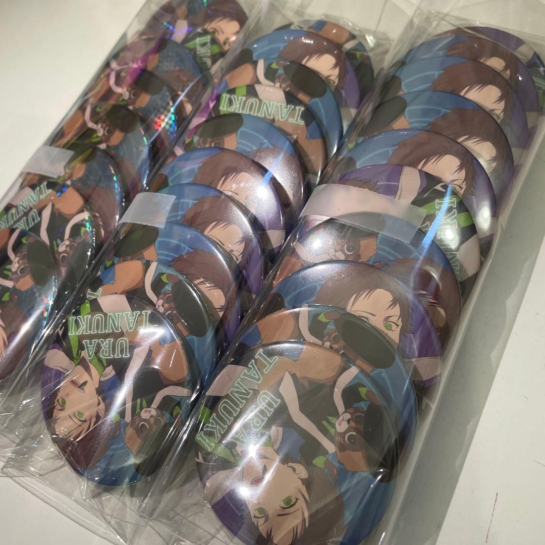 L25.うらたぬき 浦島坂田船 date 愚かなオルカ 缶バッジ 等身