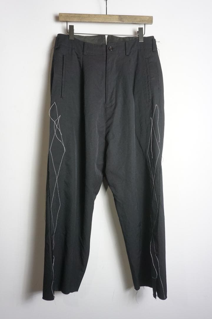 正規 16AW sulvam カットオフ 変形 スラックス ステッチ 119P▲