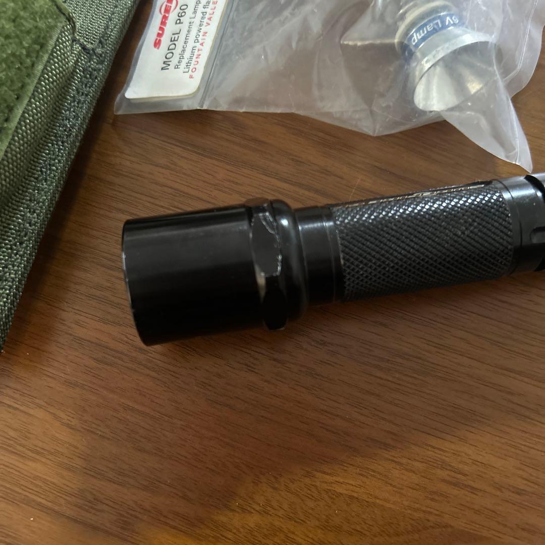 SUREFIRE 6p、バルブASSY、3vリチウム電池4本、ホルダーset