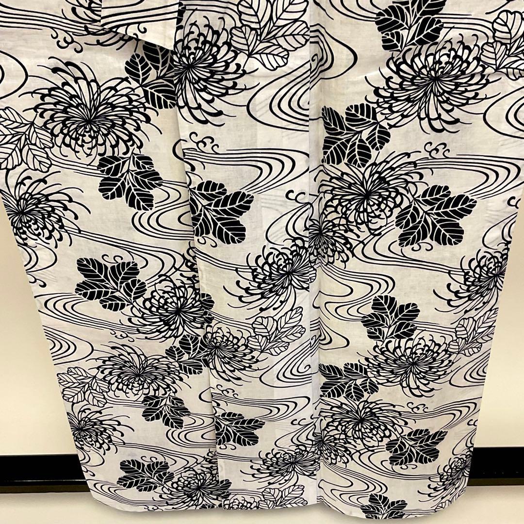 まろん✳︎新品未使用日本古来の古典柄流水に乱菊が凛としてカッコいい注染浴衣