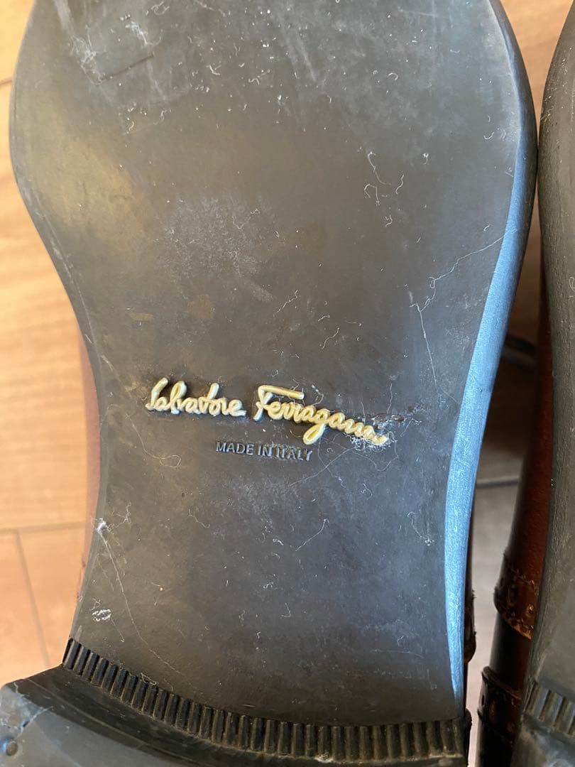 Salvatore Ferragamo ブローグシューズ ブラウン