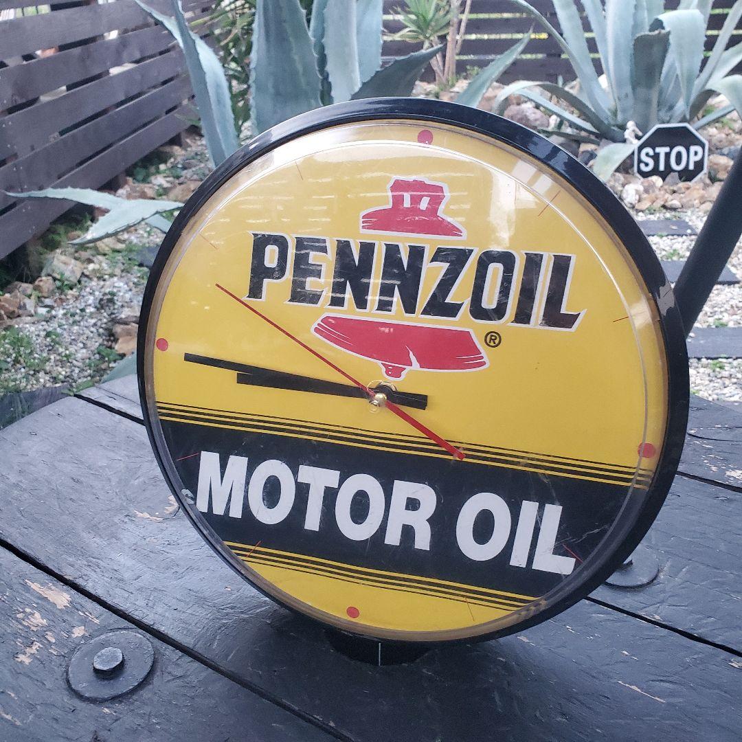 ペンゾイル ペンズオイル PENMZOIL 時計 壁掛け時計 ウォールクロック