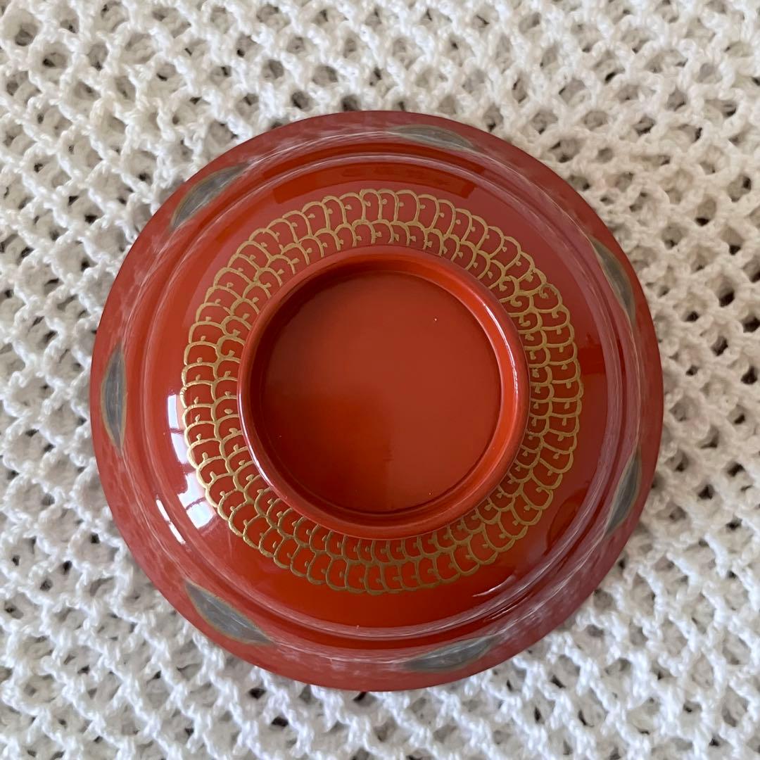 朱塗 祥瑞蒔絵 盃 酒器 ぐい呑