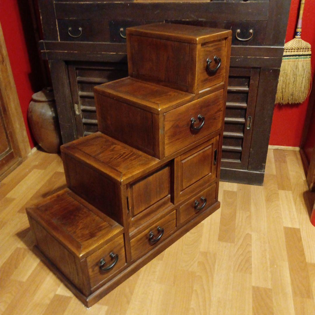 欅　階段箪笥　箪笥　キャビネット
