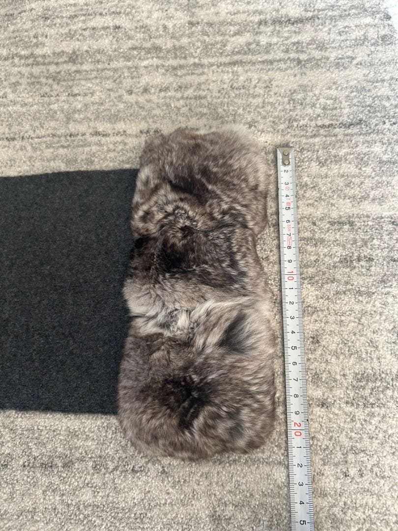 フォクシー　ファー付きカシミアマフラー