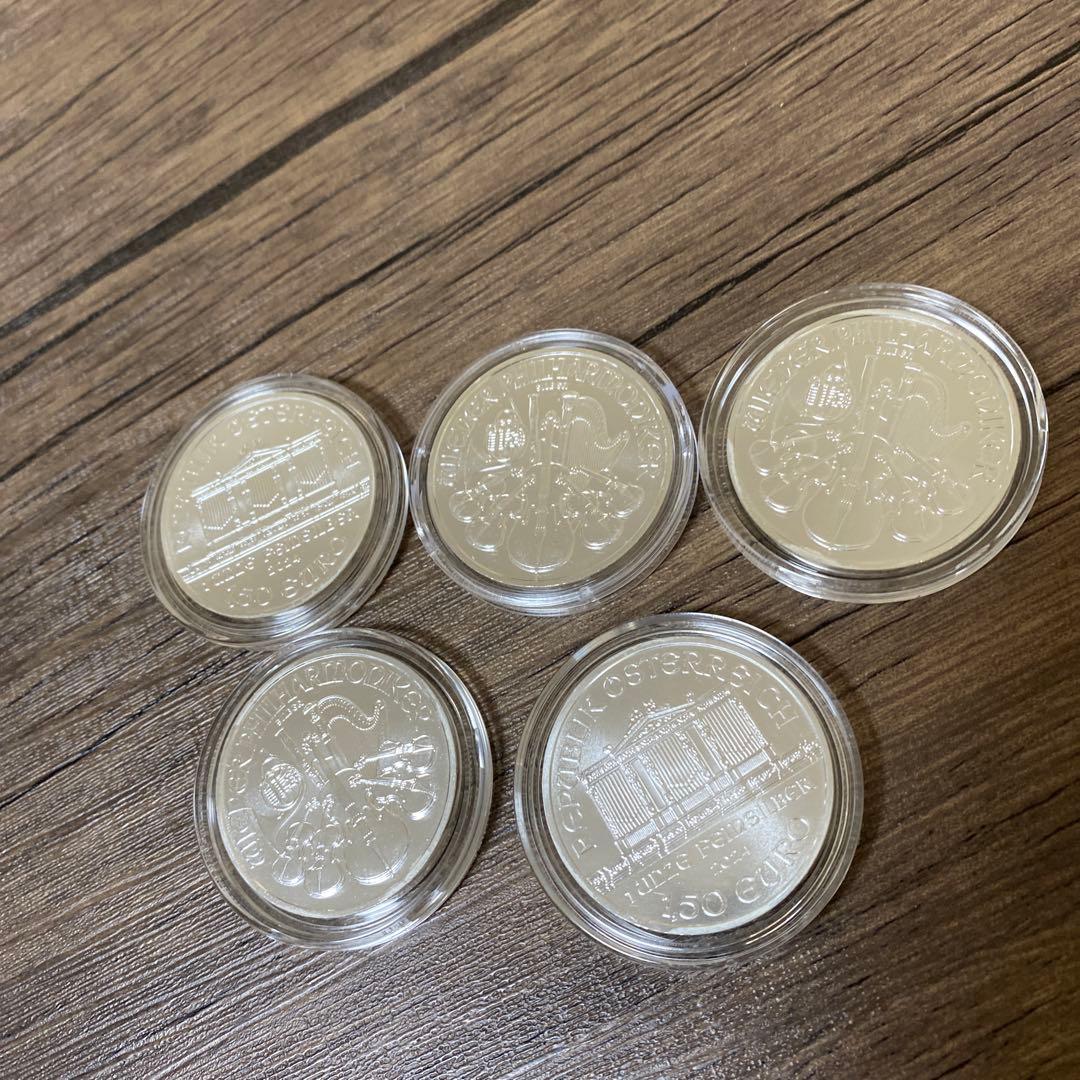 純銀　1オンス 5枚セット 2024 オーストリア　ウィーン・フィルハーモニー