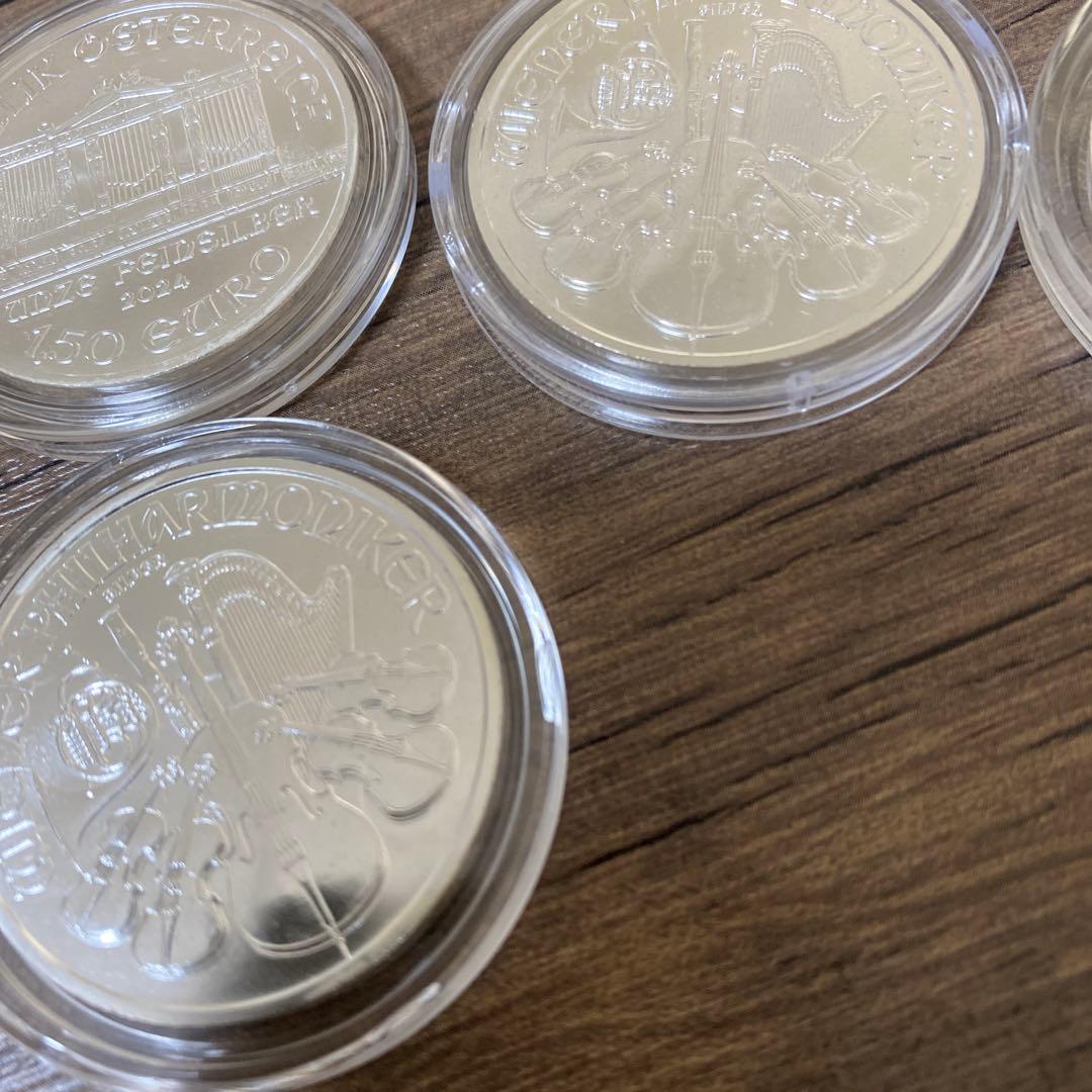 純銀　1オンス 5枚セット 2024 オーストリア　ウィーン・フィルハーモニー