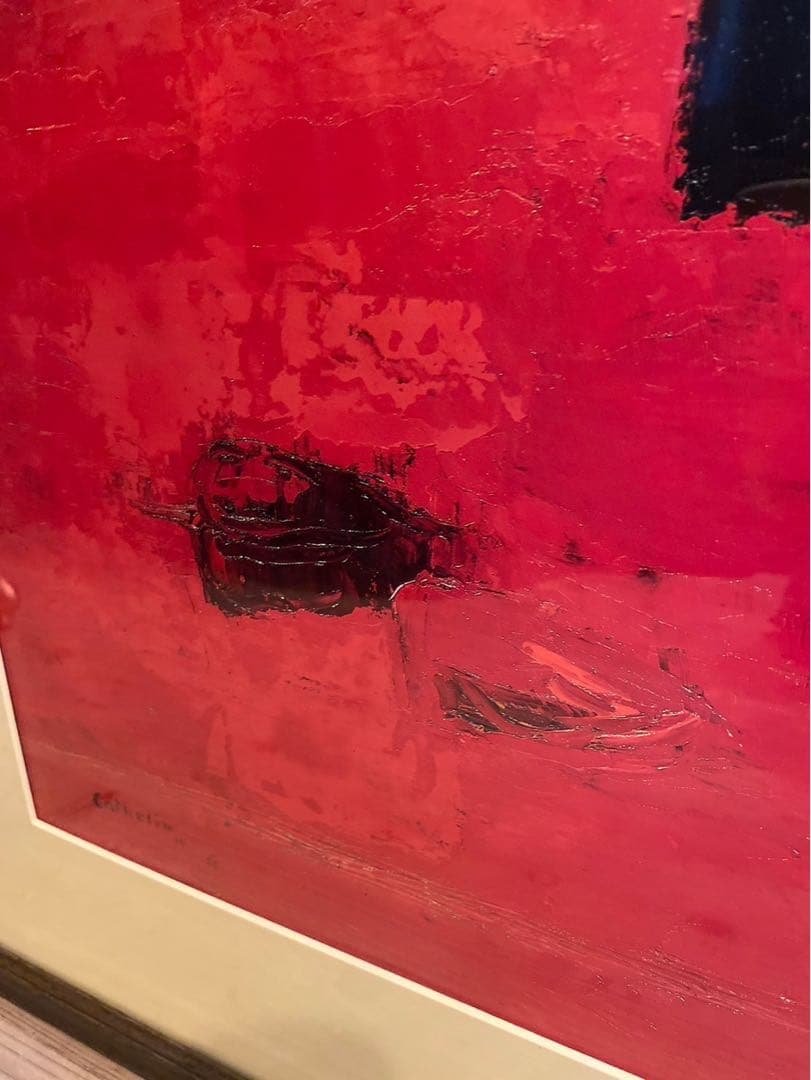 ベルナール カトラン 赤いテーブル 花束