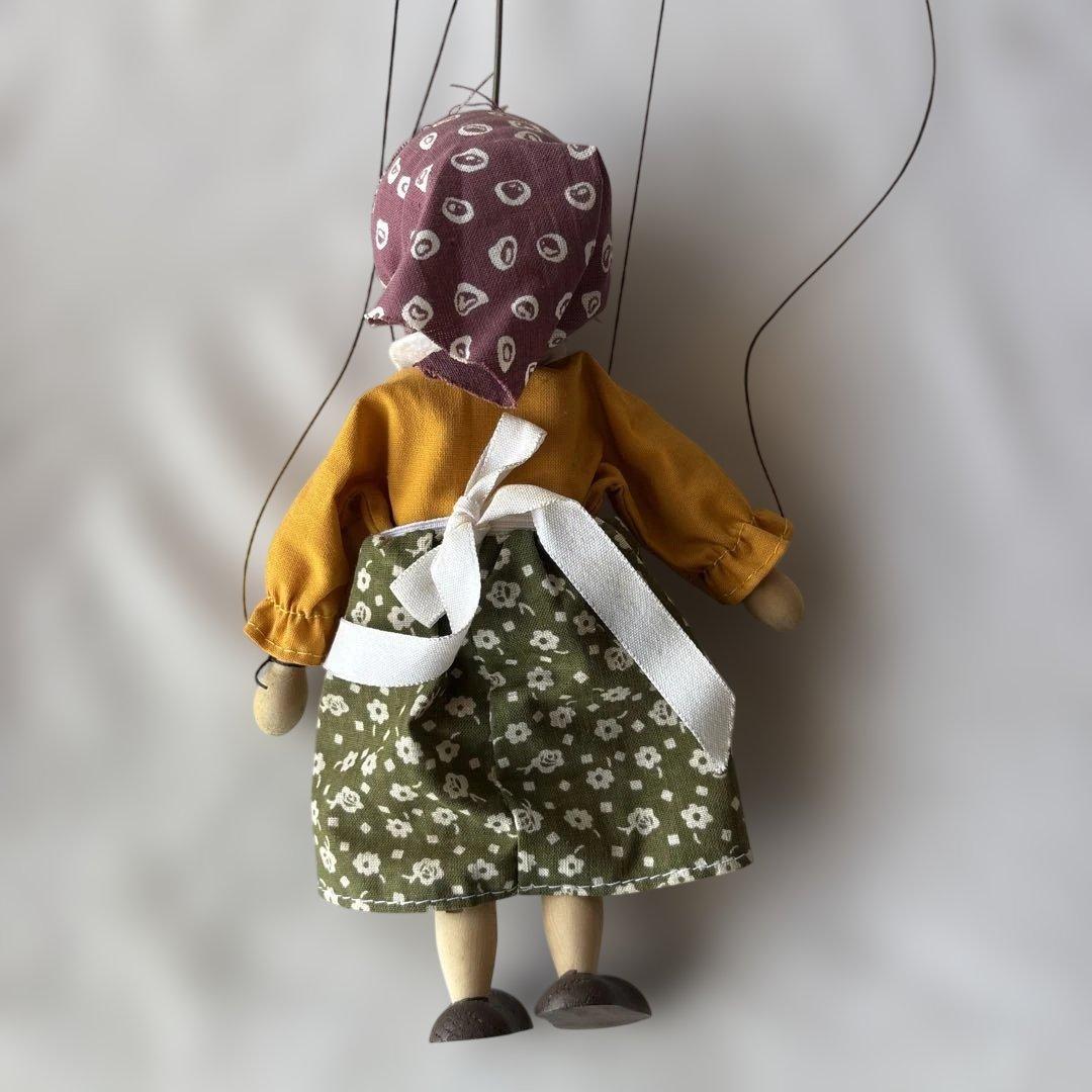 チェコ　マシェク社製　あやつり人形 おおかみ男　おばあさん　2体セット