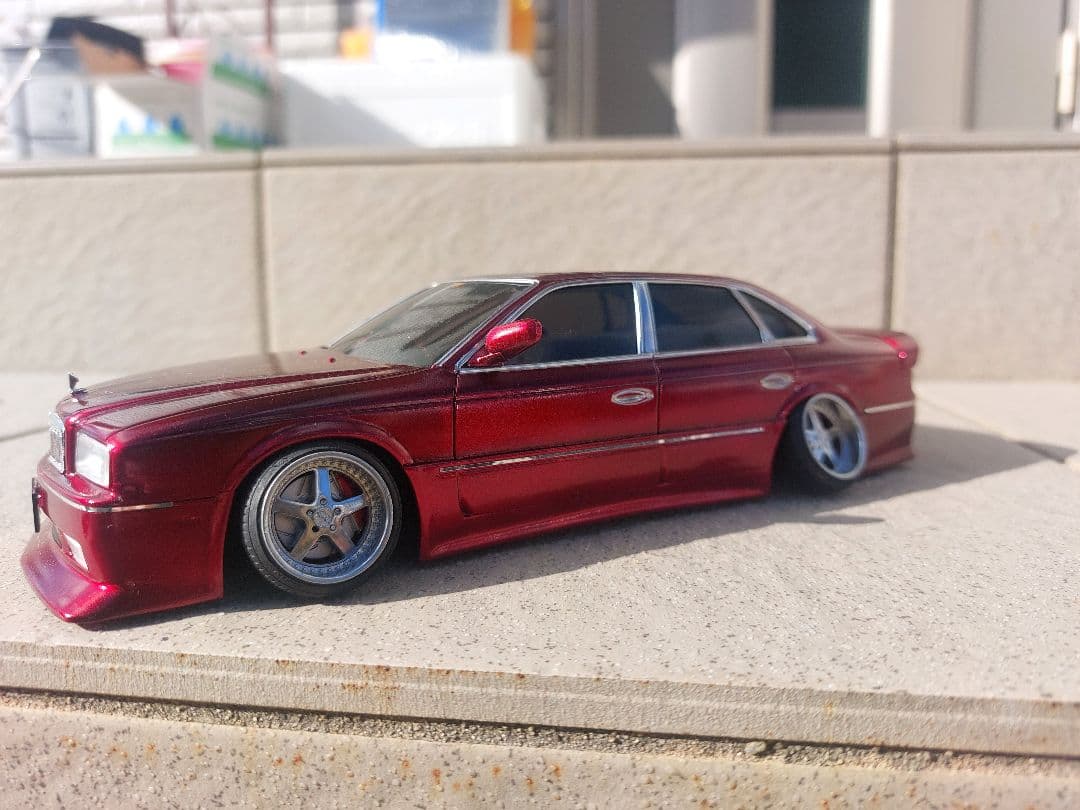 アオシマ　プラモ　ホイール　タイヤ　車　深リム