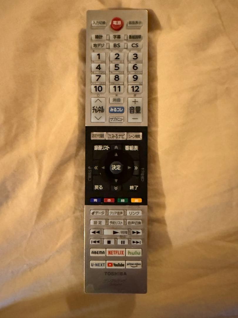 TOSHIBA　REGZA　40V34　液晶テレビ 本体　リモコン付　2023年