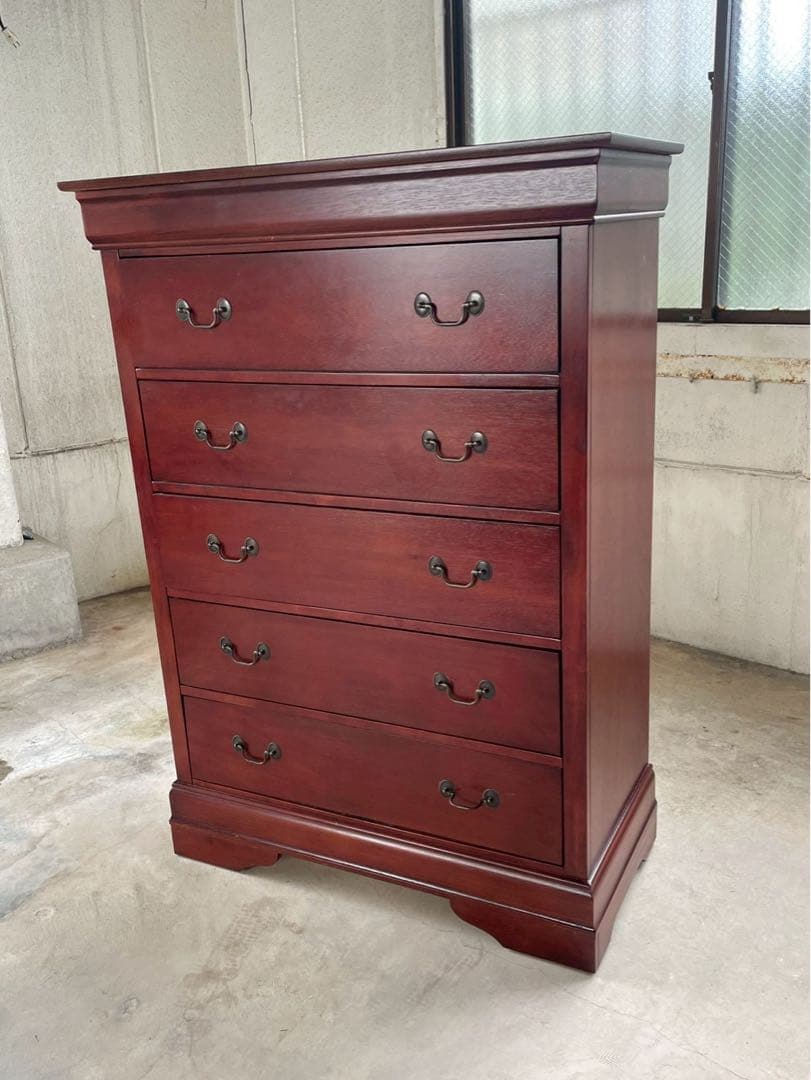 美品　英国アンティーク　輸入家具　ダークブラウン　チェスト