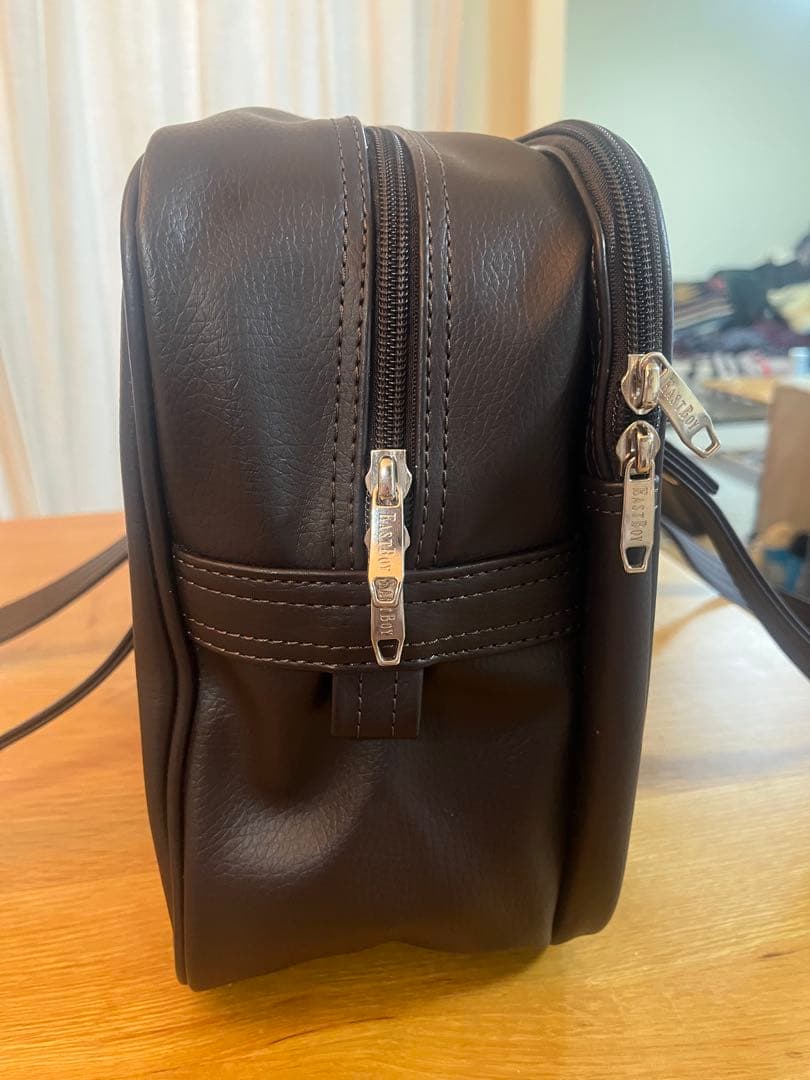 【美品】イーストボーイ　スクールバック　チョコレート×シルバーVenus