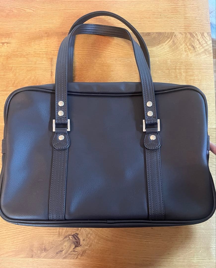 【美品】イーストボーイ　スクールバック　チョコレート×シルバーVenus