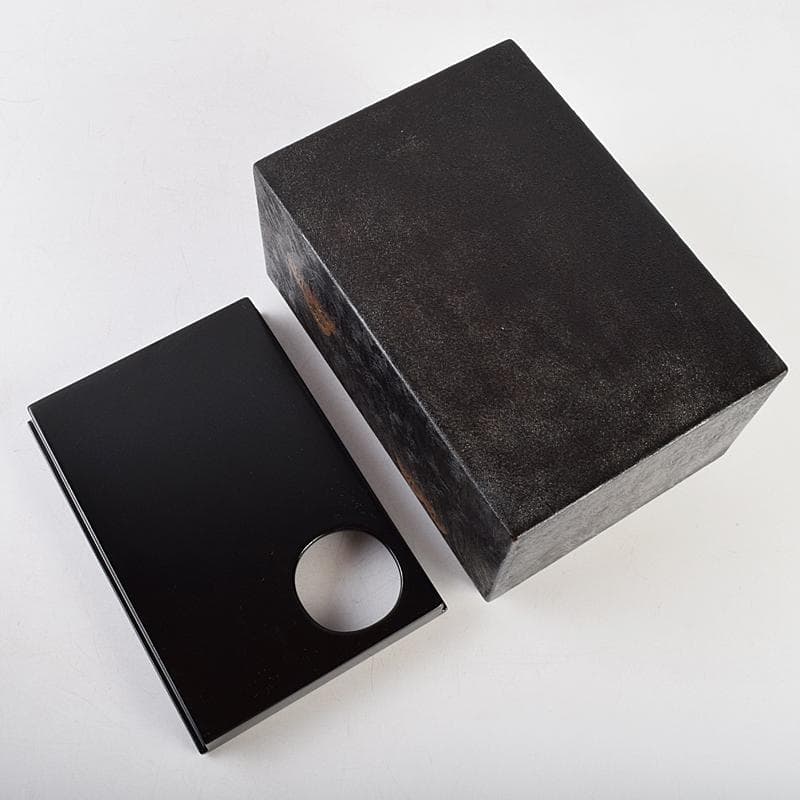 茶道具　前端雅峯作　錆塗茶箱　祥豊造　茶碗など　九点　一式　共箱　M　R9463