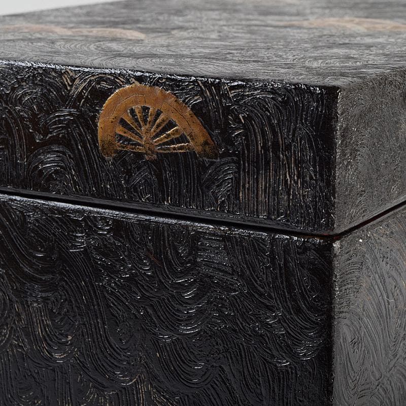 茶道具　前端雅峯作　錆塗茶箱　祥豊造　茶碗など　九点　一式　共箱　M　R9463