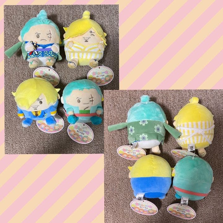 ぬいセット（ゾロ、サンジ、おそばマスク）