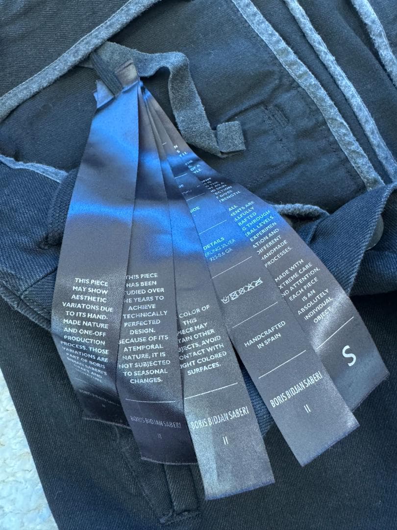 Boris Bidjan Saberi ブラック P11 ジーンズ　サイズ S