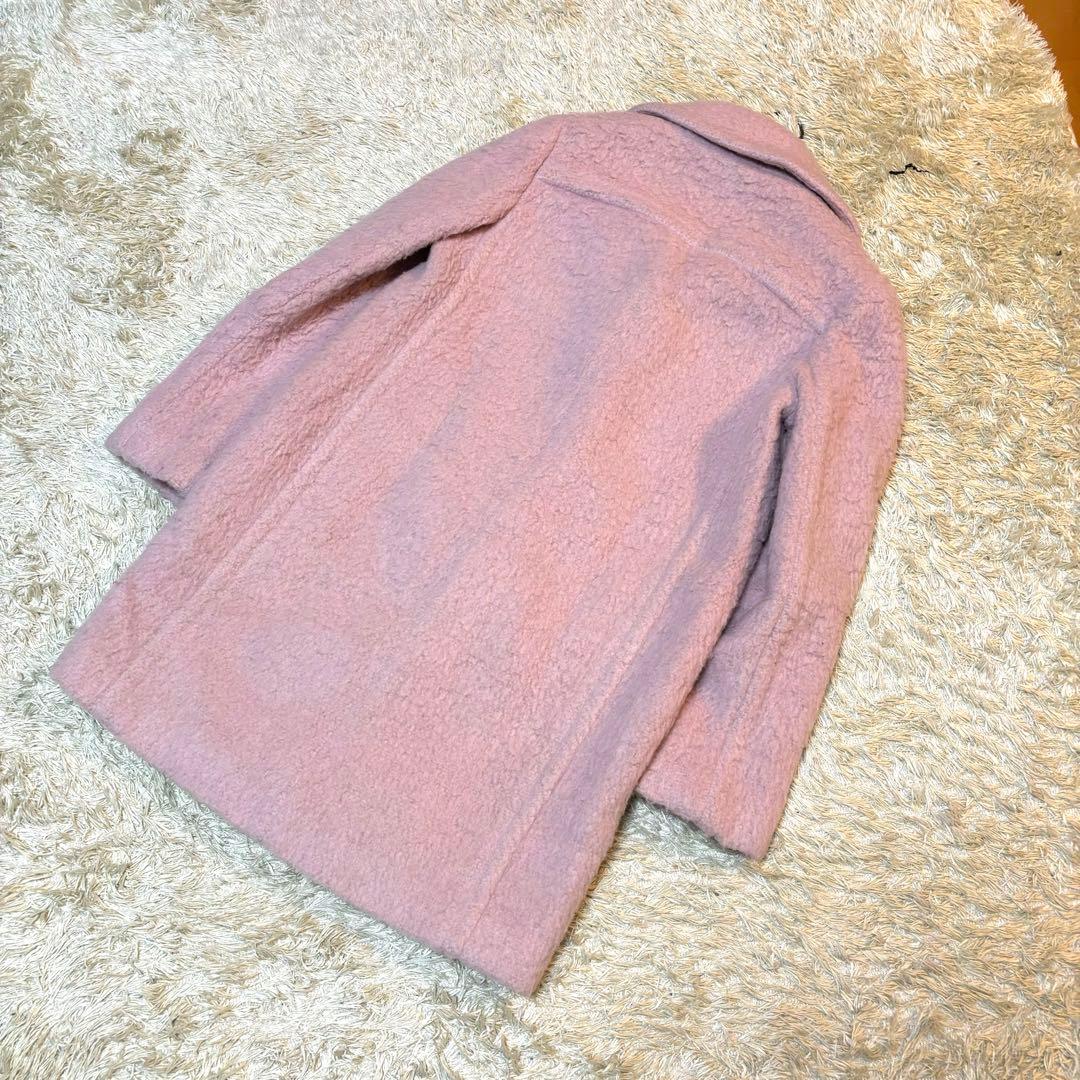 高級感✨️ Kate spade new york コート　ピンク　厚手 襟デカ