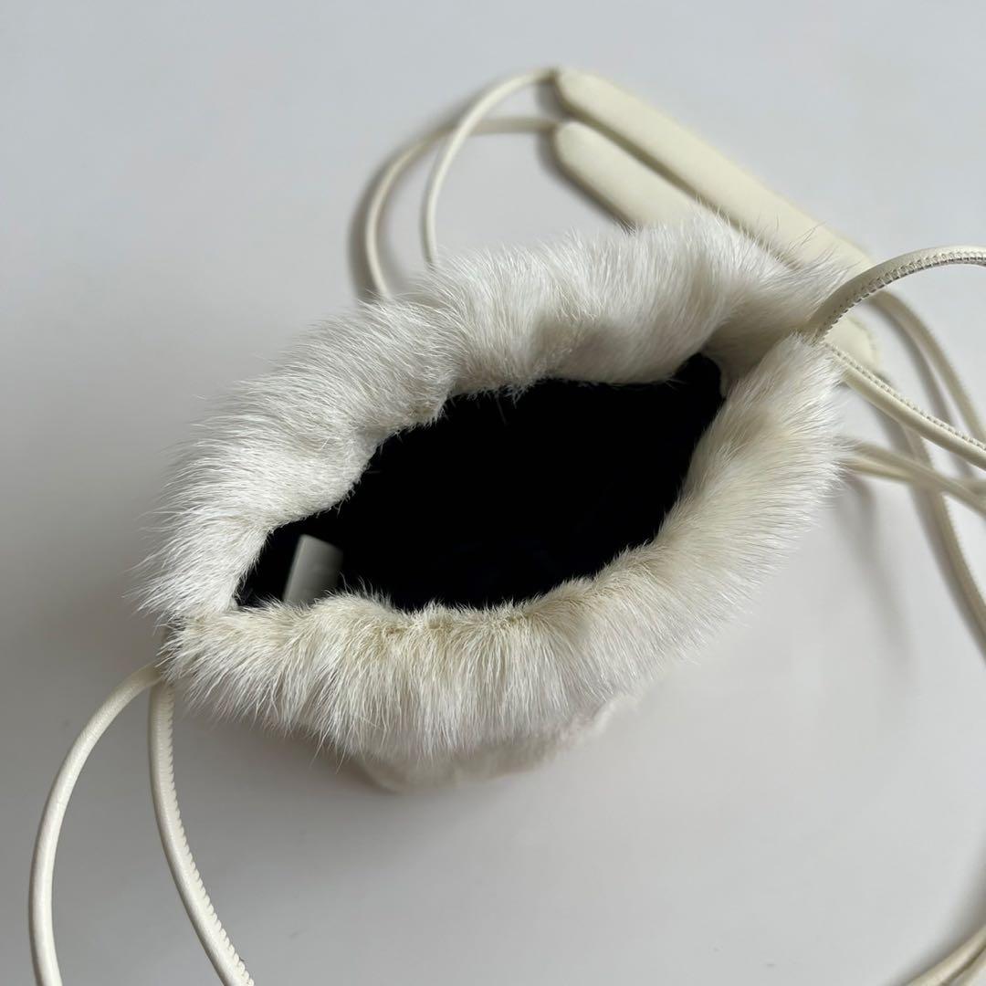 新品 JIL SANDER FUR MINI SHOULDER BAG