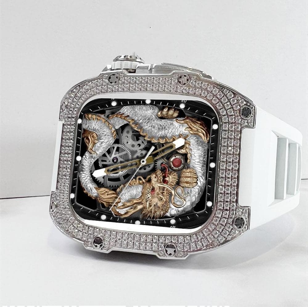 アップルウォッチ カスタム　ケース　/キュービックジルコニア