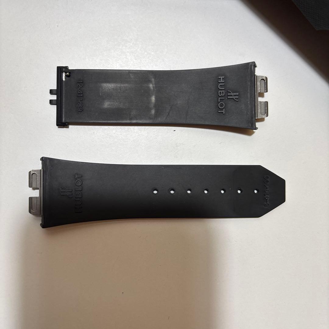 HUBLOT 今期購入　ビッグバン ウニコ用 45mm ブラック　ラバーベルト