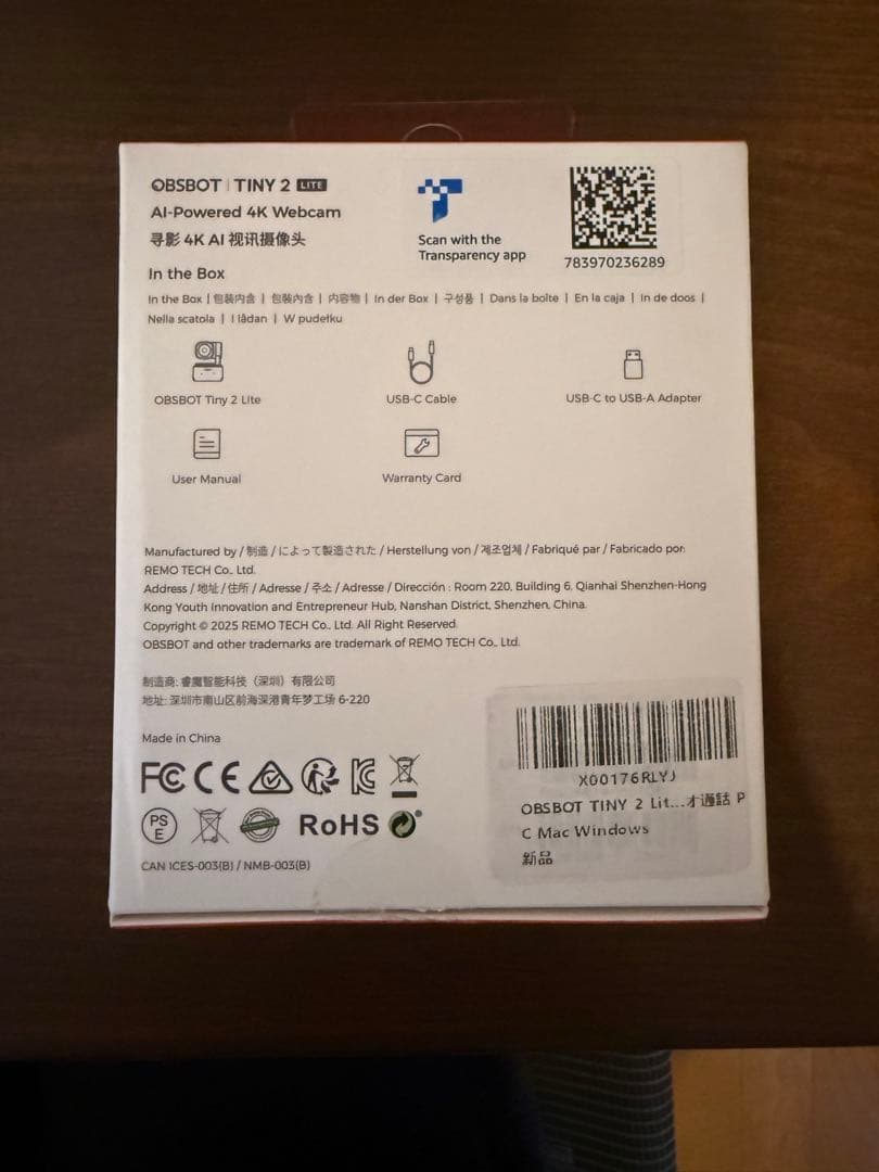 【期間限定出品】OBSOT TINY 2 Webカメラ