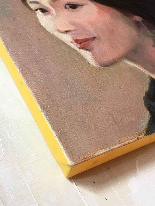 油絵（Ｆ3）「美人」