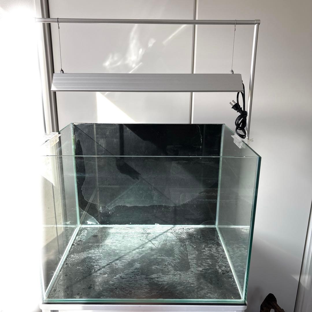 ☆大きなガラス水槽とLED照明、水槽台、その他一式セット☆