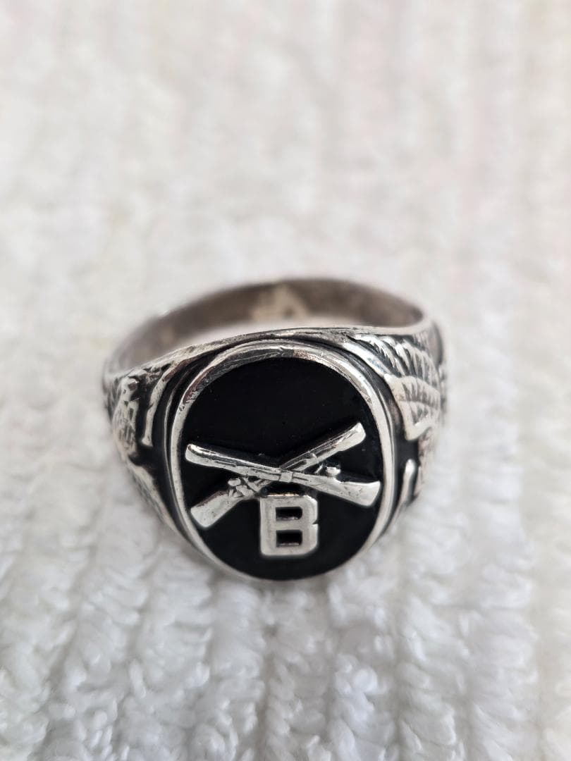 米陸軍　1940～1950年代？　スターリングシルバー　指輪