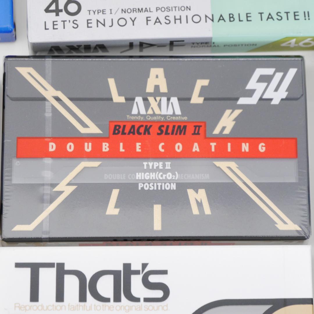 【未使用】カセットテープ56本（ノーマル43、ハイポジ12、メタル1）＊開封済5