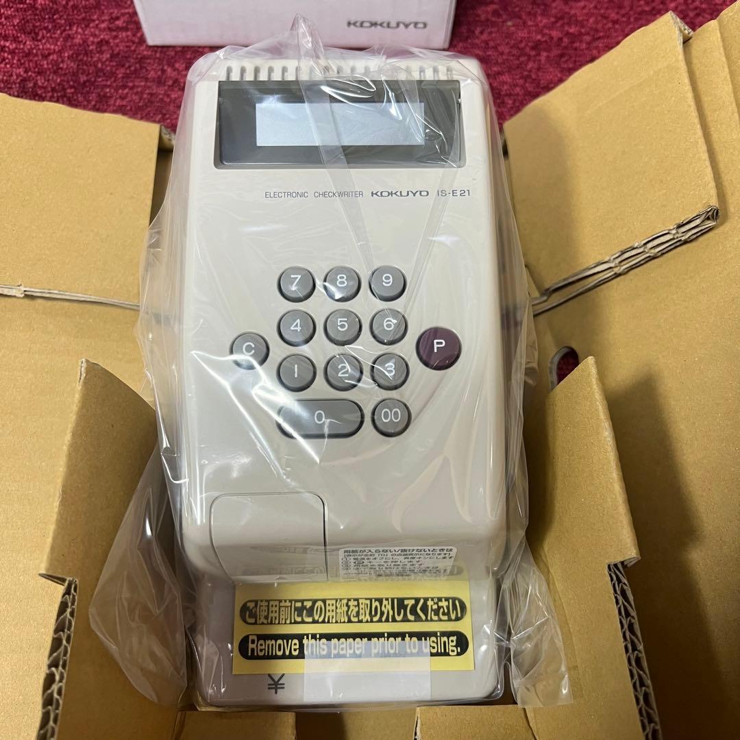 ［101315］電子チェックライター　コードレスタイプ　充電式　IS-E21