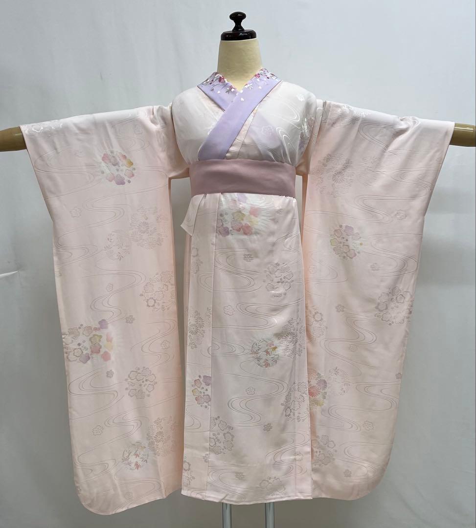 振り袖　フルセット　別誂長襦袢付　金彩加工　成人式　刺繍入り　豪華　598