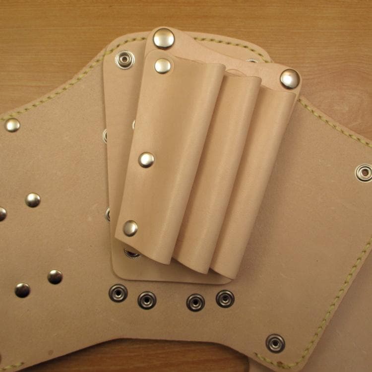 特別価格　ヌメ革ナチュラル　６丁　 ブラシケースセット　SCBC-325/NA1