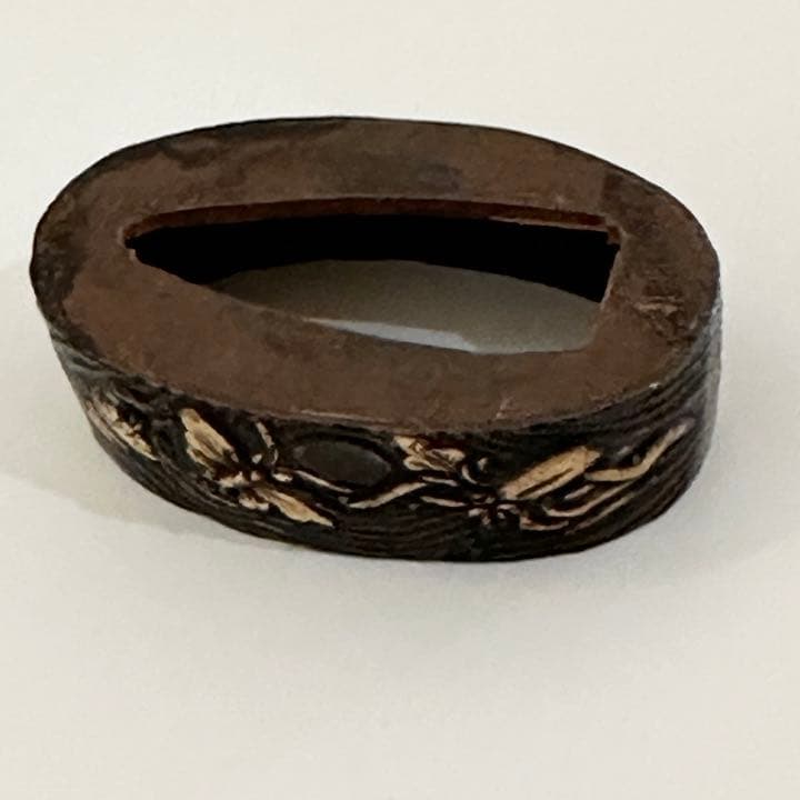 日本刀装具 ⭐︎ 蝶々　短刀拵え　縁頭　縁金　柄頭