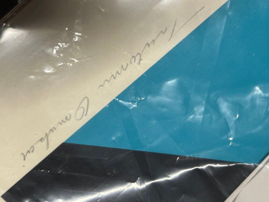 現代アート　絵画　リトグラフ　版画　サイン有り　71/100 新品額縁