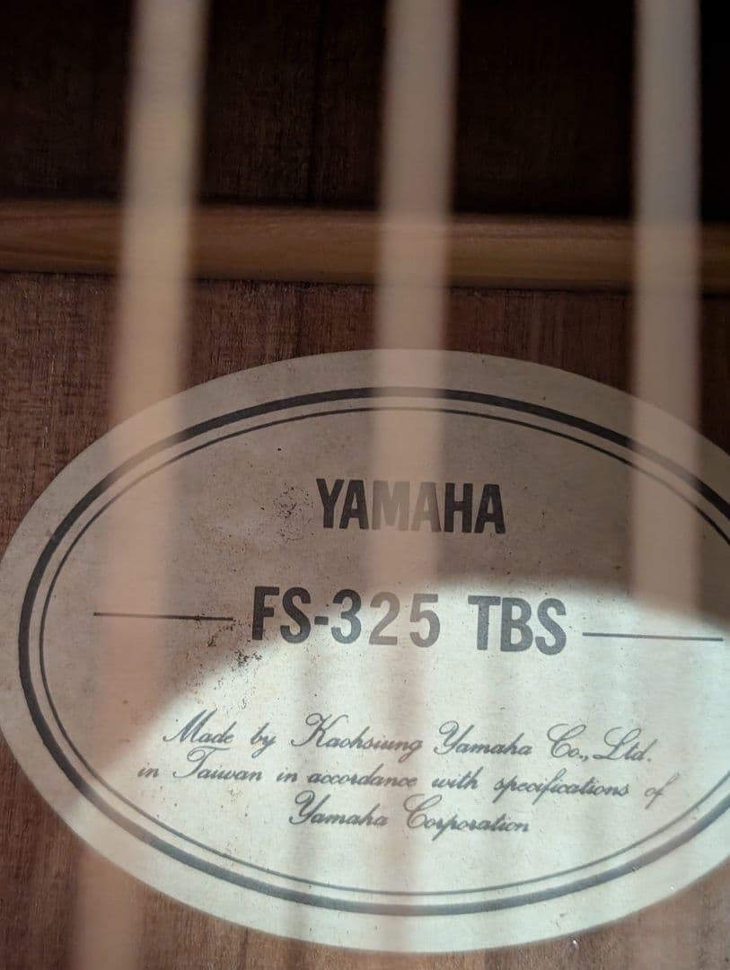良音/YAMAHA　FS-325/TBS 改エレアコ　弦低め　サドル真鍮