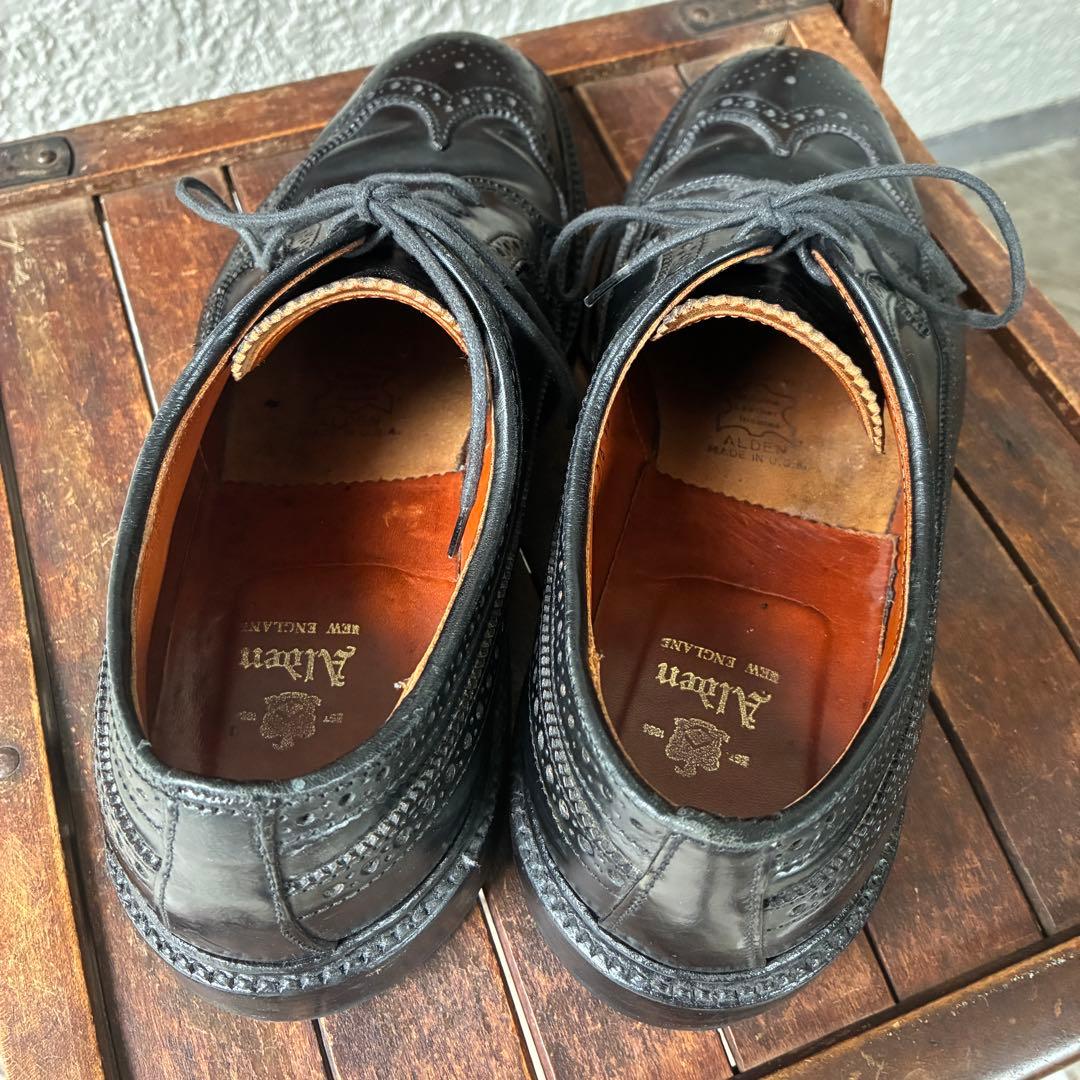 コードバンALDEN オールデン革靴レザーシューズ8 C/Eヴィンテージ USA