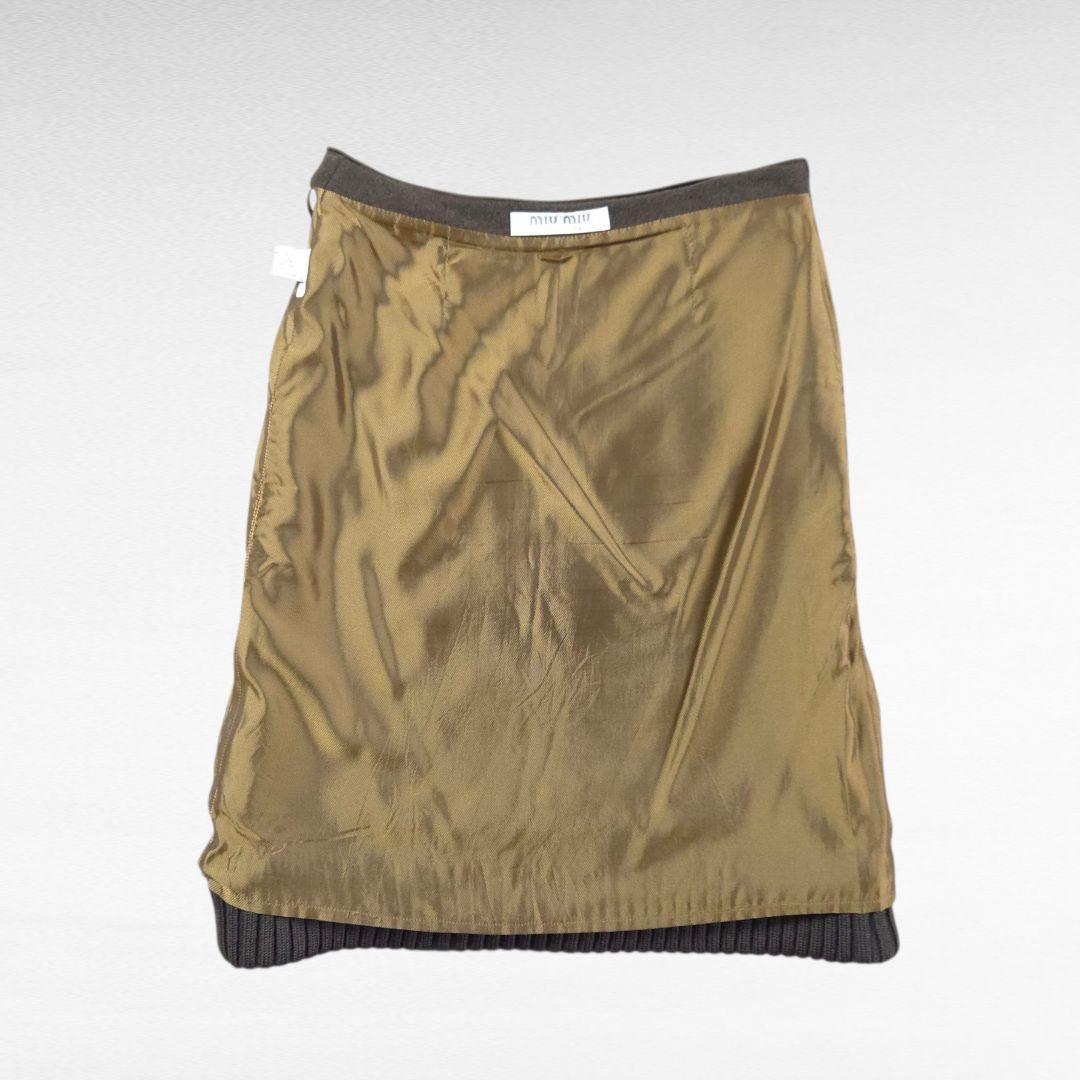 スカート MIU MIU Dark Brown Skirt Archive